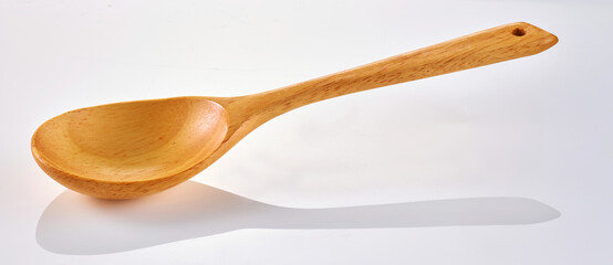 Holzloeffel, hölzern, isoliert, Schöpflöffel, 