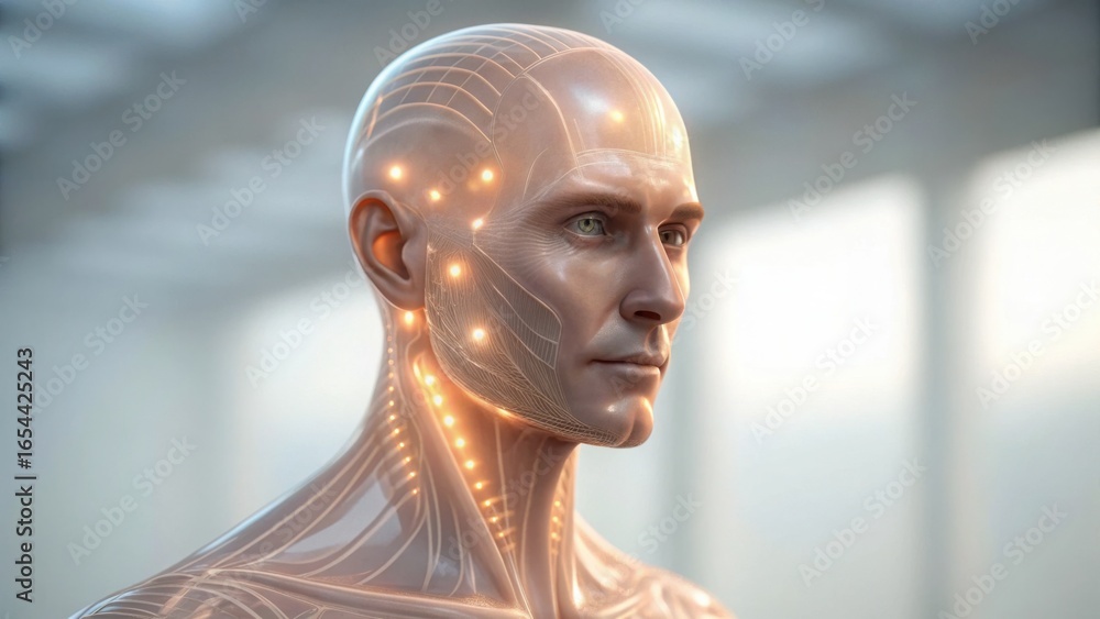Poster advanced neural interface on synthetic skin model for innovation studies