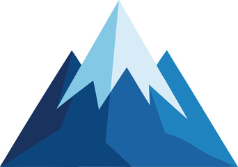 blue mountains landscape artwork vector