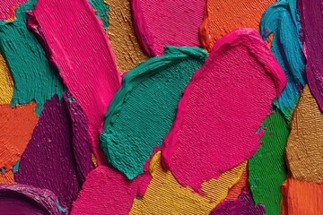 Abstract painting texture with vibrant colors