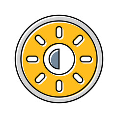 screen dimming symbol tech engagement color icon vector illustration