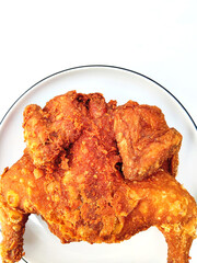 An Appetizing Golden Crispy Chicken with Spice Sprinkles