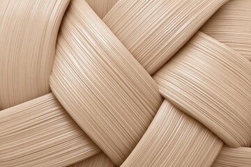 Close-up woven beige texture