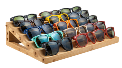 glasses on white background