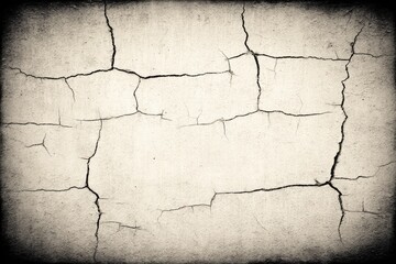 Cracked light gray surface with dark edges