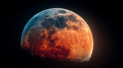 Glowing Red Moon Eclipse - September 2025 Cosmic Beauty