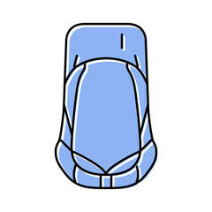 comfort hiking backpack color icon vector illustration