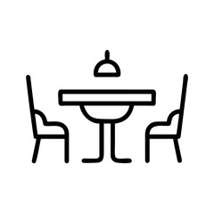 restaurant interior hand drawing icon for web and graphic design