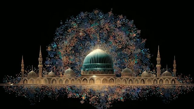 Stylized Islamic Mosaic Patterns for Prophet Muhammad&rsquo;s Birthday