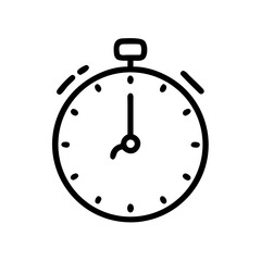 silhouette timer hand drawing icon for web and graphic design
