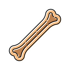 dog bone pet home color icon vector illustration