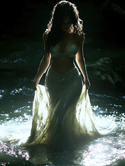 Ethereal Woman in Water