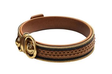 Pet collar with name tag isolated on transparent background