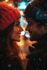 Romantic Winter Snowfall