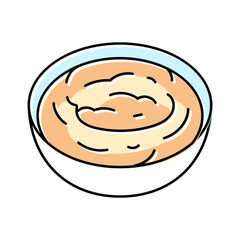 horseradish condiment color icon vector illustration