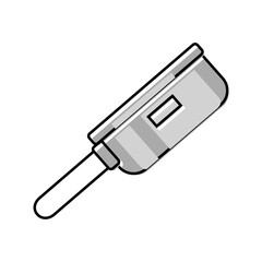 frying pan titanium ultralight color icon vector illustration
