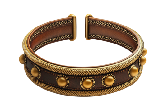 Decorative dog neck collar isolated on transparent background - Powered by Adobe