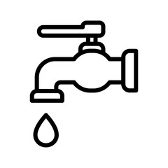 Tap Icon Vector Illustration Line Version