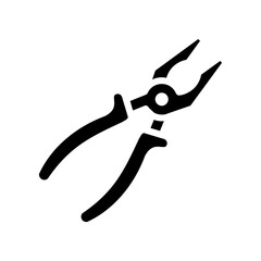 Plier Icon Vector Illustration Glyph Version