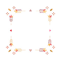 Obraz premium Frame Or A Cover Of Boho Geometric Design Frame