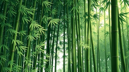 Fototapeta premium Repetitive and elegant bamboo wallpapers for ecofriendly interior design inspirations