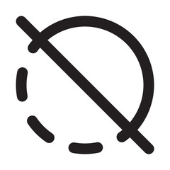 Hide Story Social Media Line Style Vector Icon