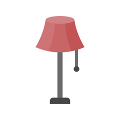 Stand Lamp Icon Vector Illustration Flat Version