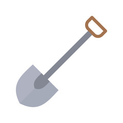 Shovel Icon Vector Illustration Flat Version