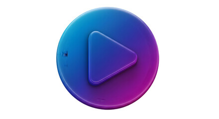 blue glossy button