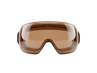 High-Definition Studio Shot of Sleek Ski Goggles with Reflective Lenses Against Isolated transparent