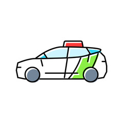 vehicle car share service color icon vector illustration