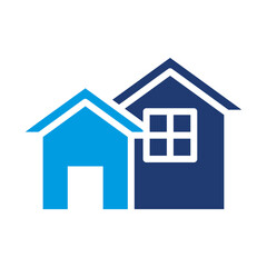 House Icon Vector Illustration Blue Version
