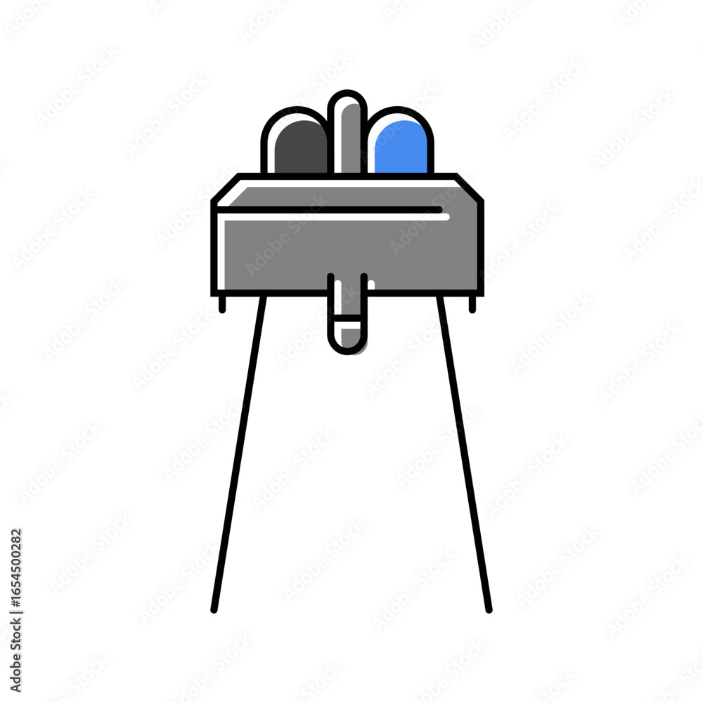 Poster infrared sensor module color icon vector illustration