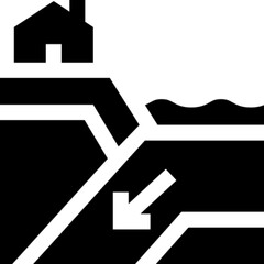 Subduction Zone Vector Icon