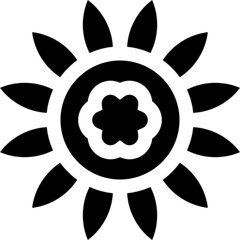 Sunflower Vector Icon