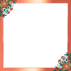 Fototapeta premium seamless pattern with floral elements