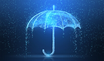 Vector umbrella rain protection. © Oleh