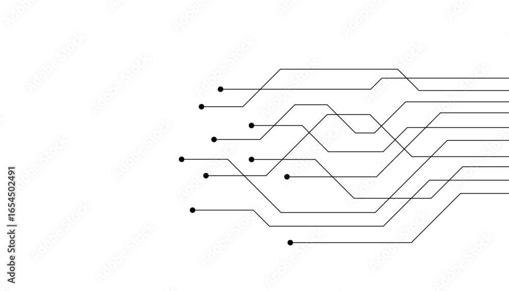 Aufkleber abstract futuristic circuit board illustration, circuit board with various technology elements. circ