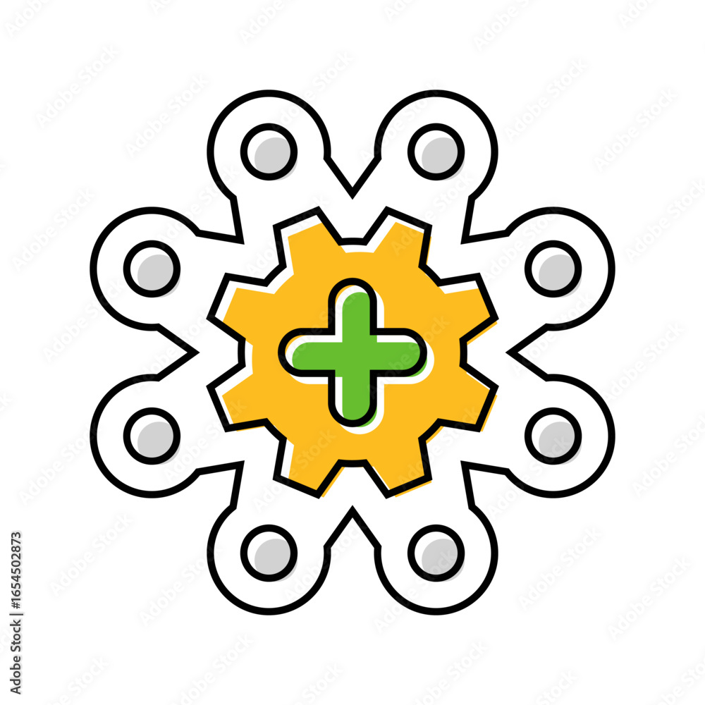 Poster multi functional design color icon vector illustration