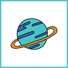 cartoon globe vector art for kids
