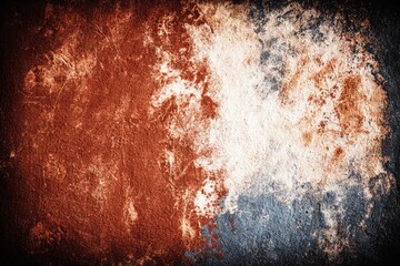 Textured abstract wall with reddish-brown and gray-white hues