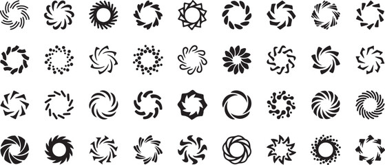 spiral circle doodles, bold swirl icons, abstract spiral vector, doodle swirl shapes, circular doodle symbols, decorative spiral doodles, doodle round icons, swirl design vector, spiral doodle art, do