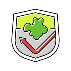 stain resistant color icon vector illustration