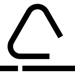Musical Triangle Vector Icon