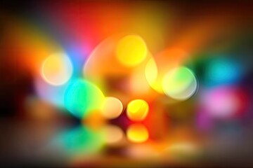 Abstract vibrant bokeh lights