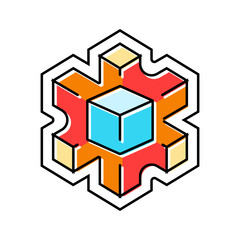 modern look color icon vector illustration
