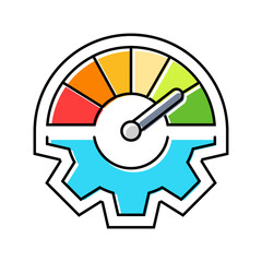 fast setup color icon vector illustration