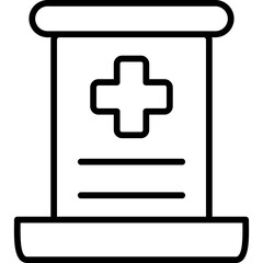 Fototapeta premium Medical Prescription Icon