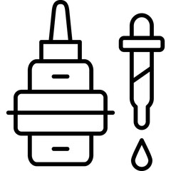 Obraz premium Eye Drops Icon
