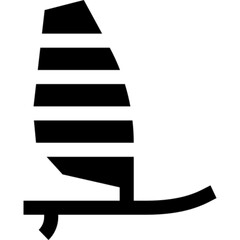Windsurfing Vector Icon